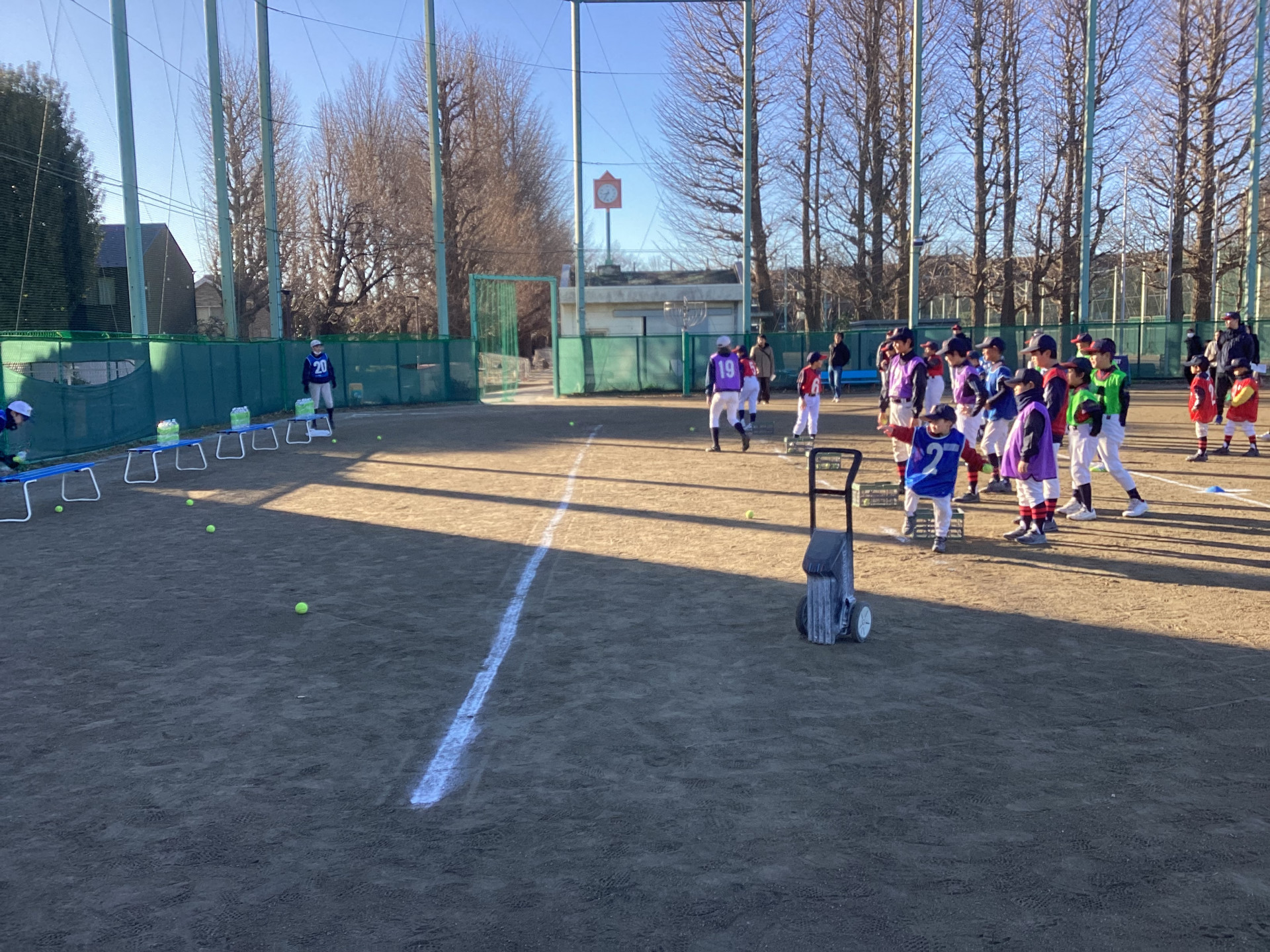 ０７野球教室　的あてゲーム